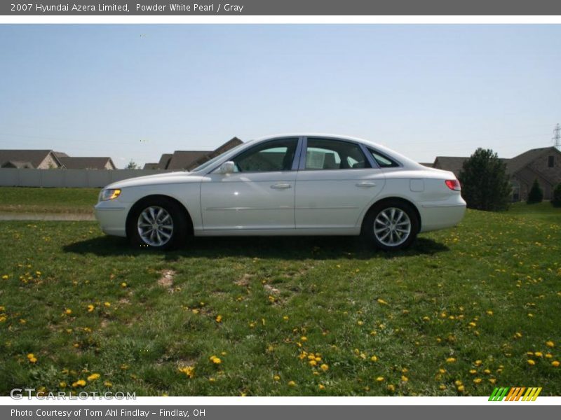 Powder White Pearl / Gray 2007 Hyundai Azera Limited