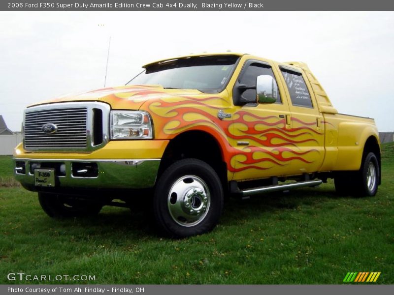 Blazing Yellow / Black 2006 Ford F350 Super Duty Amarillo Edition Crew Cab 4x4 Dually