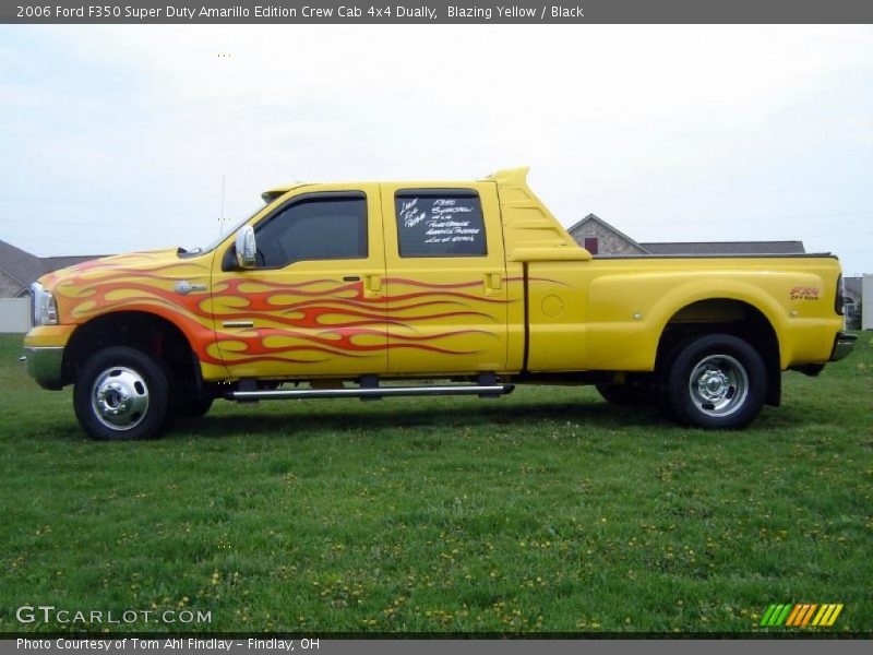 Blazing Yellow / Black 2006 Ford F350 Super Duty Amarillo Edition Crew Cab 4x4 Dually