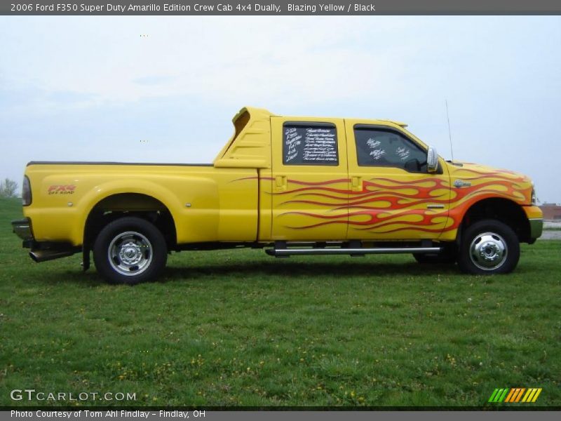 Blazing Yellow / Black 2006 Ford F350 Super Duty Amarillo Edition Crew Cab 4x4 Dually