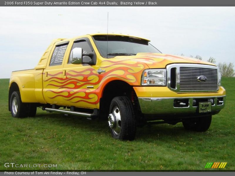Blazing Yellow / Black 2006 Ford F350 Super Duty Amarillo Edition Crew Cab 4x4 Dually