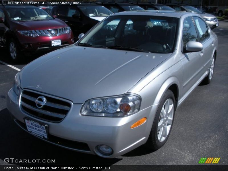 Sheer Silver / Black 2003 Nissan Maxima GLE