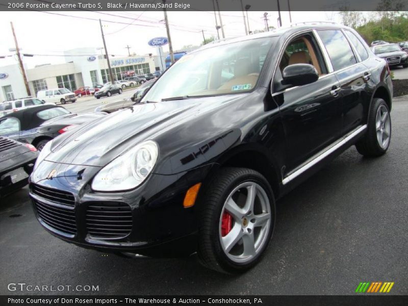 Black / Havanna/Sand Beige 2006 Porsche Cayenne Turbo S