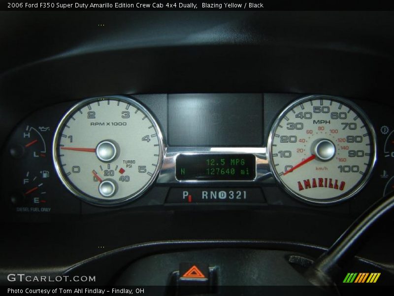 Blazing Yellow / Black 2006 Ford F350 Super Duty Amarillo Edition Crew Cab 4x4 Dually