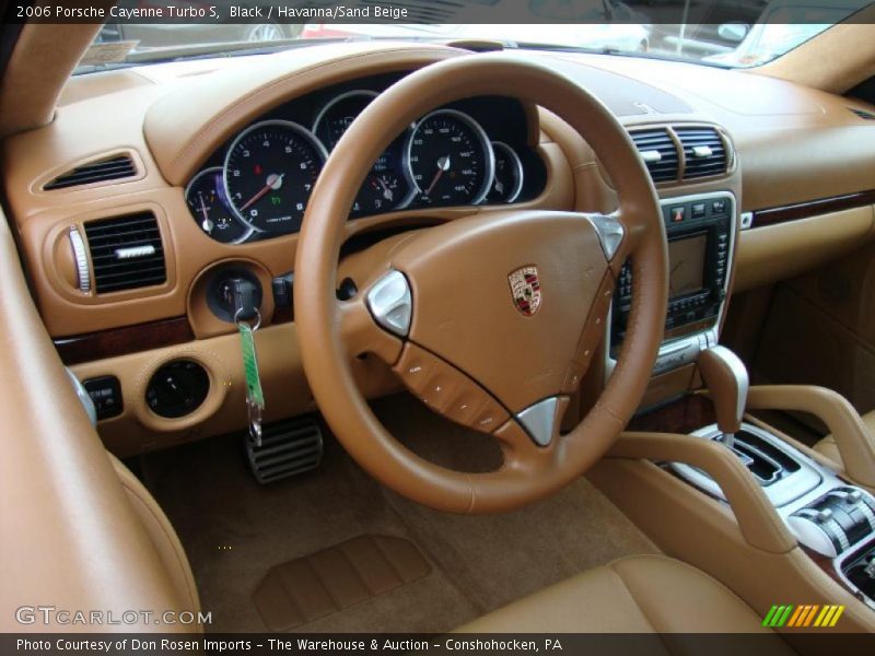 Black / Havanna/Sand Beige 2006 Porsche Cayenne Turbo S