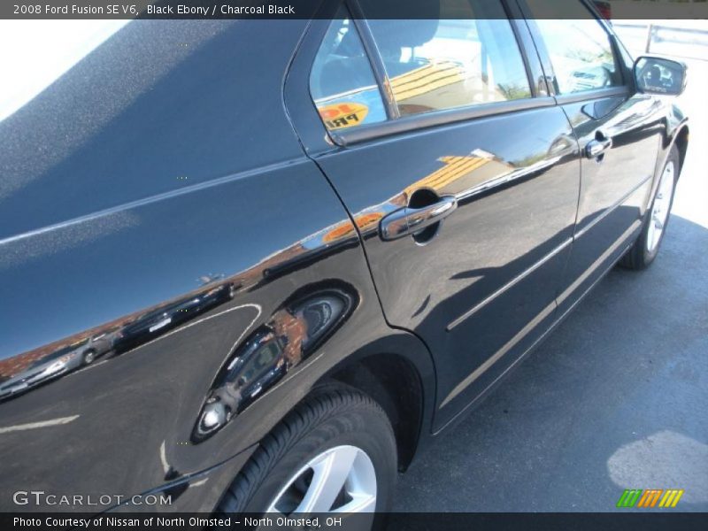 Black Ebony / Charcoal Black 2008 Ford Fusion SE V6
