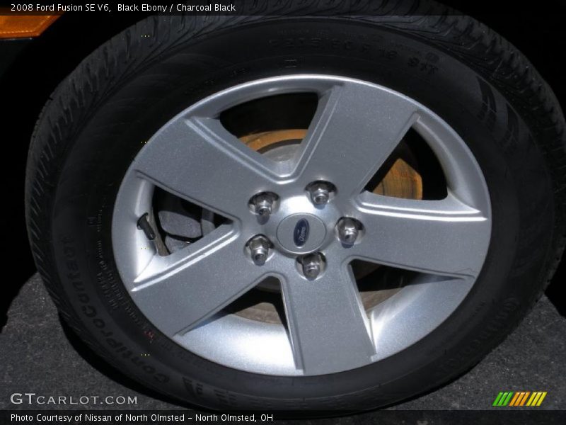 Black Ebony / Charcoal Black 2008 Ford Fusion SE V6