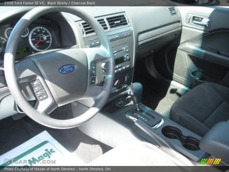 Black Ebony / Charcoal Black 2008 Ford Fusion SE V6