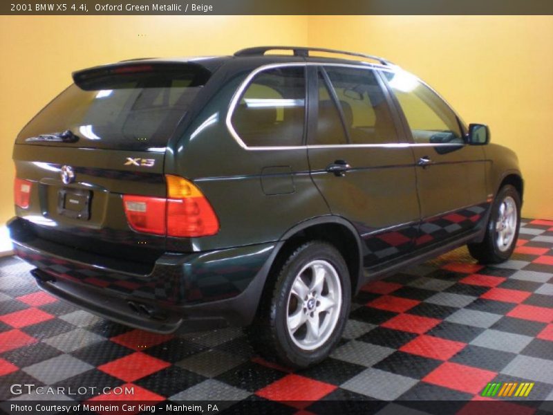 Oxford Green Metallic / Beige 2001 BMW X5 4.4i
