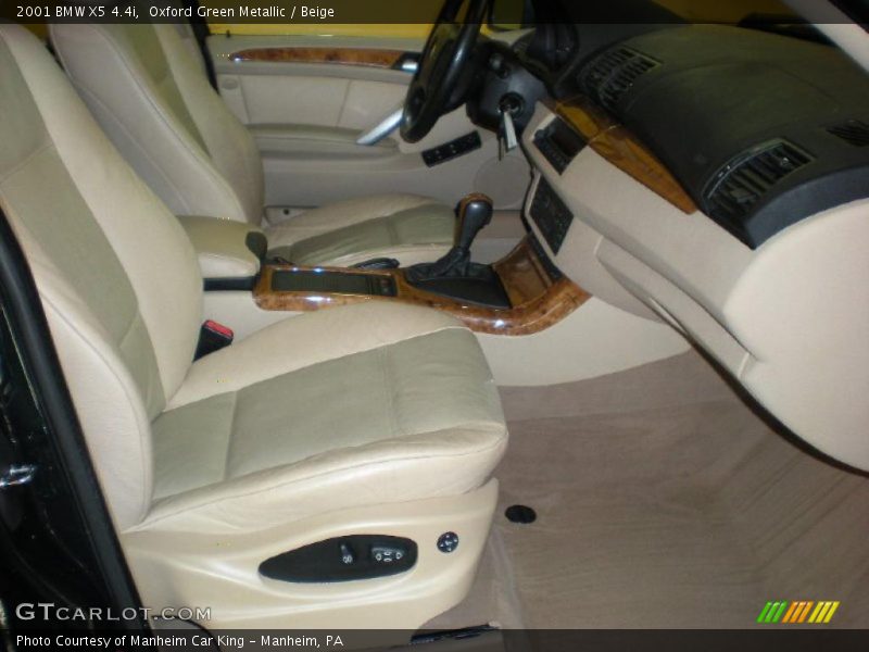 Oxford Green Metallic / Beige 2001 BMW X5 4.4i