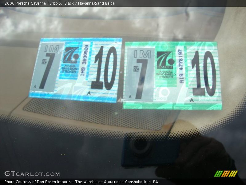 Black / Havanna/Sand Beige 2006 Porsche Cayenne Turbo S