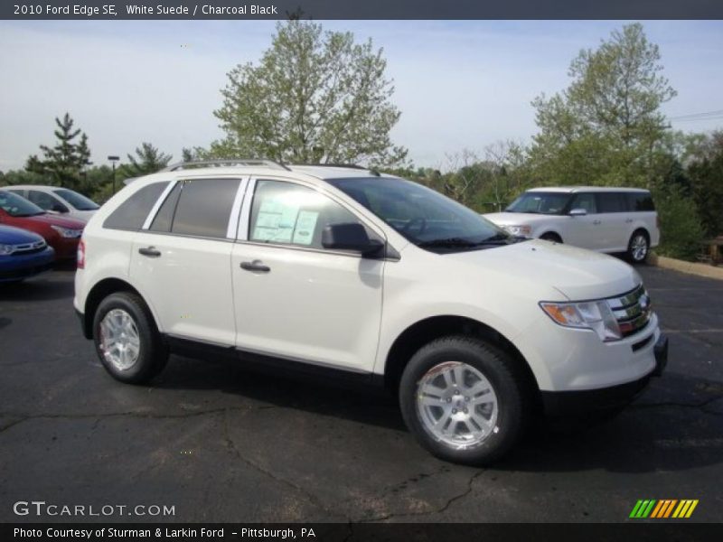 White Suede / Charcoal Black 2010 Ford Edge SE
