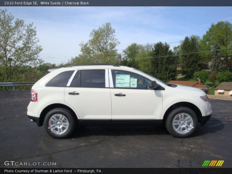 White Suede / Charcoal Black 2010 Ford Edge SE