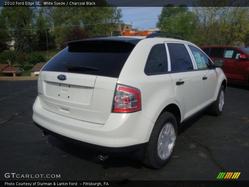 White Suede / Charcoal Black 2010 Ford Edge SE