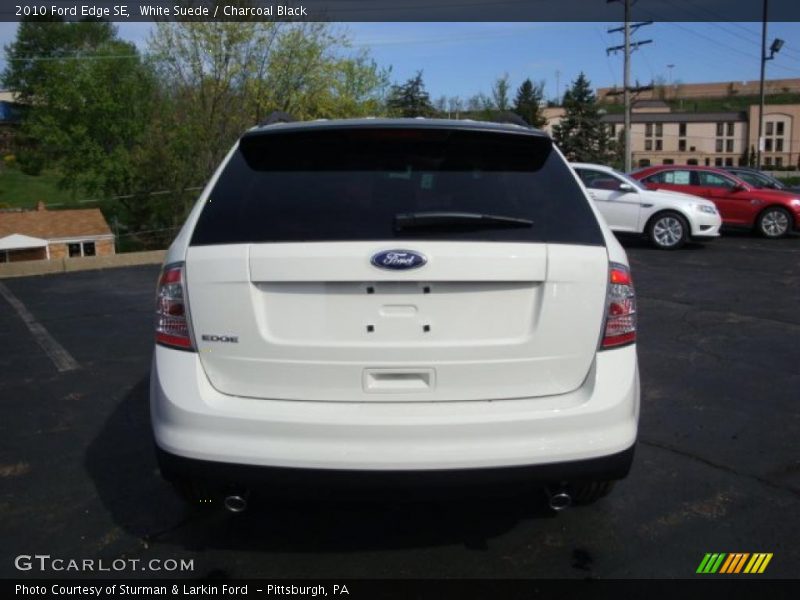 White Suede / Charcoal Black 2010 Ford Edge SE