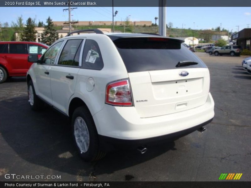 White Suede / Charcoal Black 2010 Ford Edge SE
