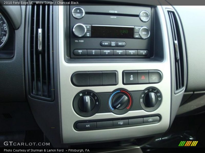 White Suede / Charcoal Black 2010 Ford Edge SE