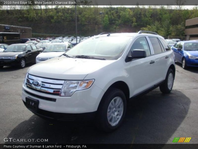 White Suede / Charcoal Black 2010 Ford Edge SE