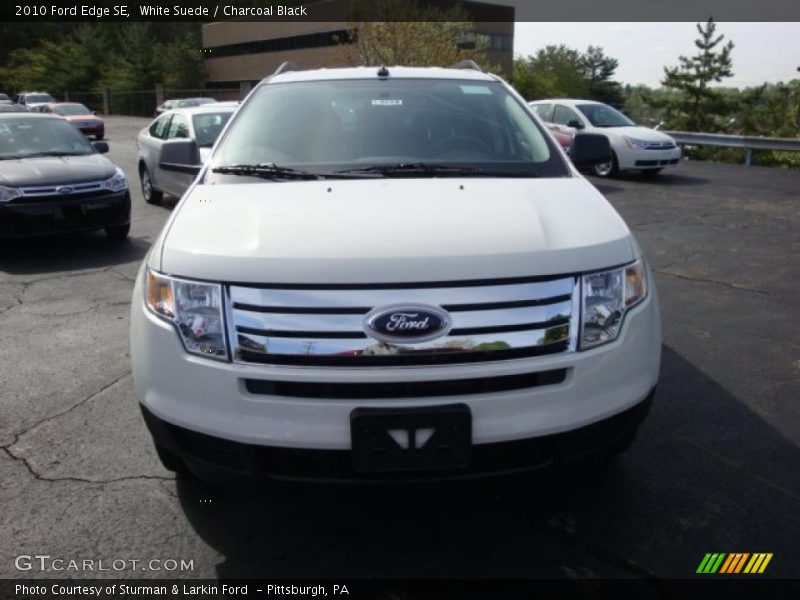 White Suede / Charcoal Black 2010 Ford Edge SE