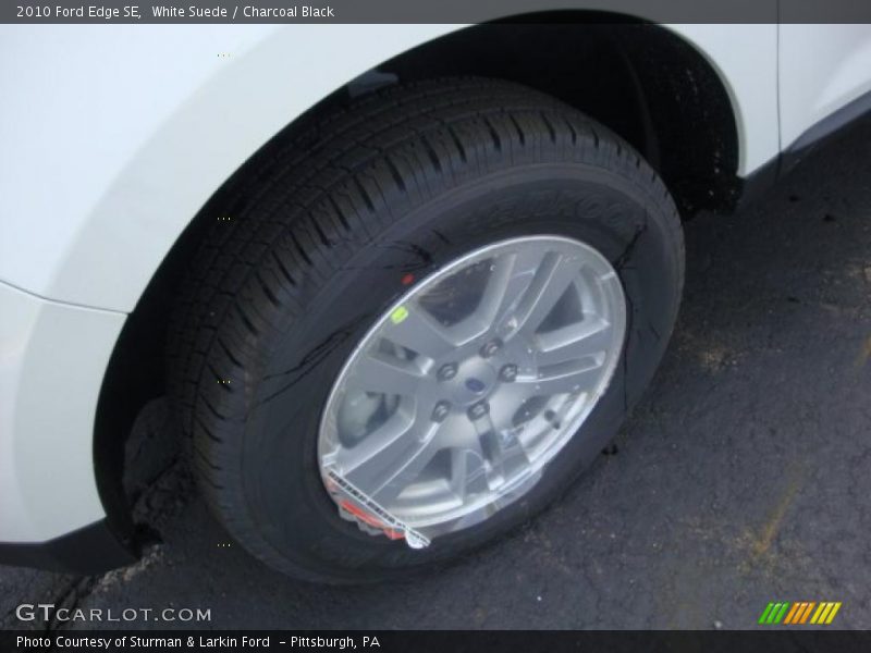 White Suede / Charcoal Black 2010 Ford Edge SE