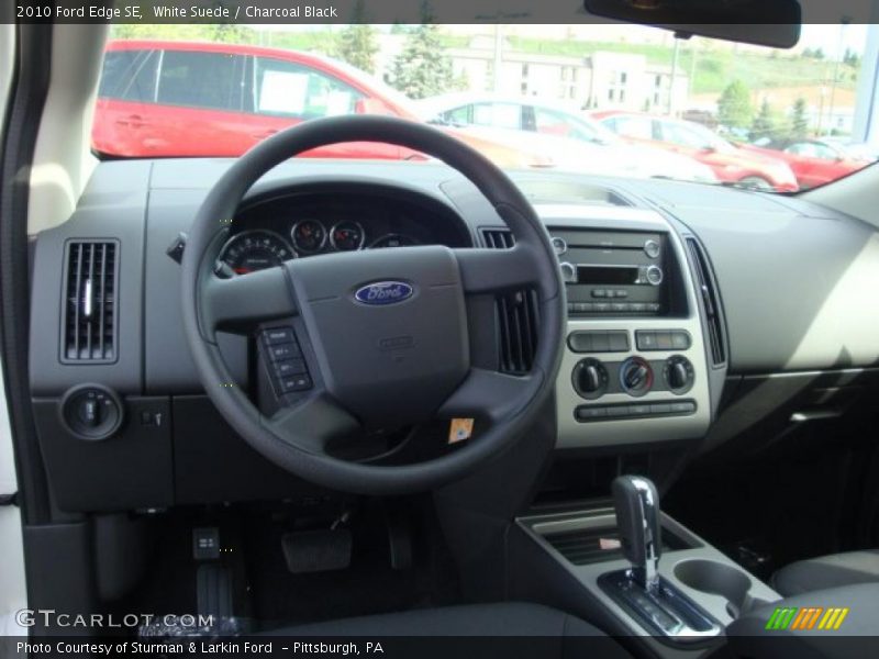 White Suede / Charcoal Black 2010 Ford Edge SE