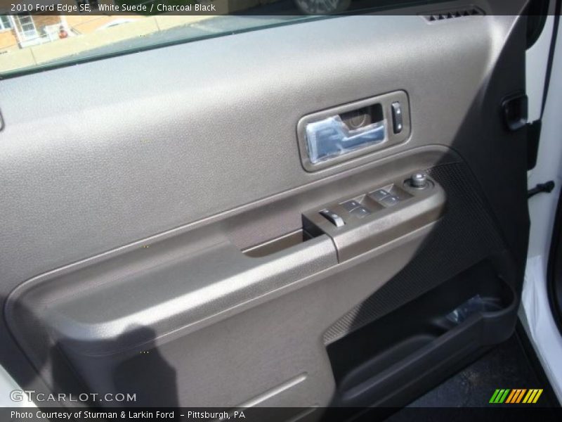 White Suede / Charcoal Black 2010 Ford Edge SE