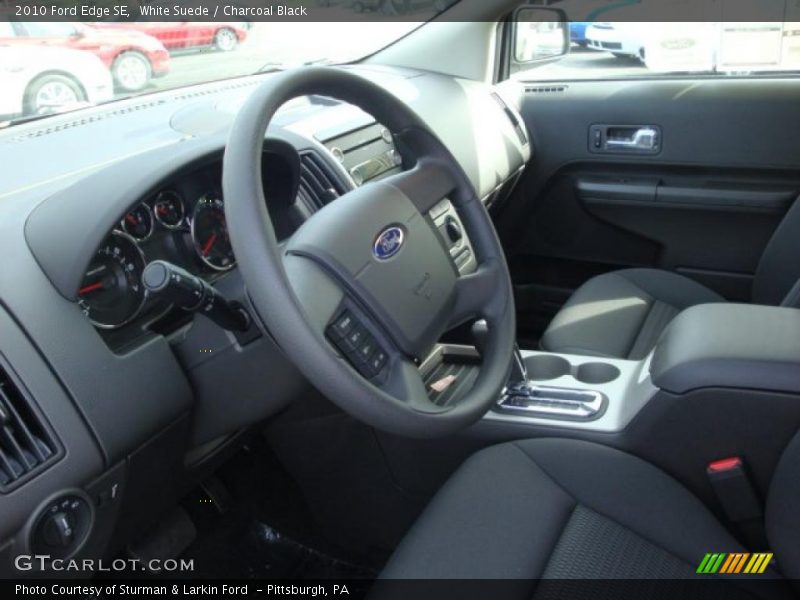 White Suede / Charcoal Black 2010 Ford Edge SE