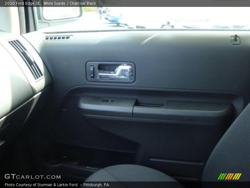 White Suede / Charcoal Black 2010 Ford Edge SE