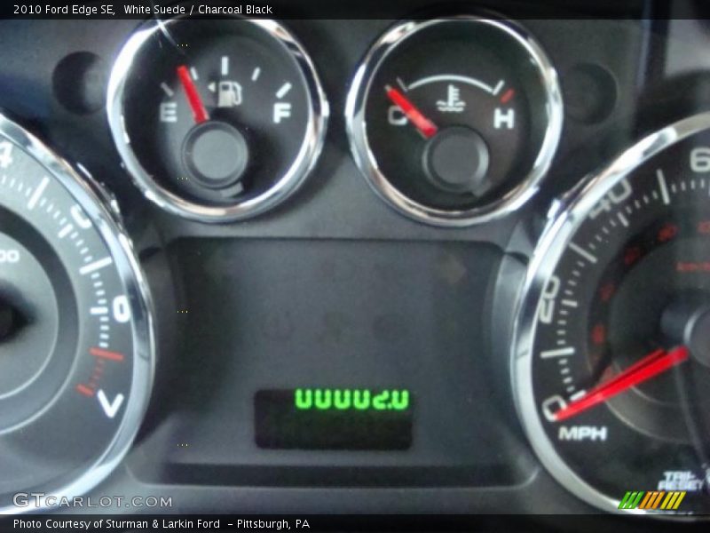 White Suede / Charcoal Black 2010 Ford Edge SE