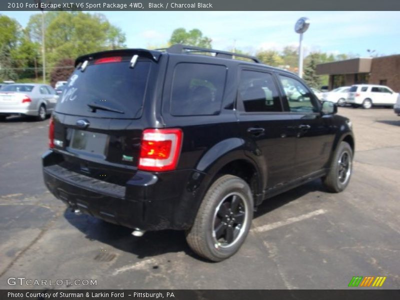 Black / Charcoal Black 2010 Ford Escape XLT V6 Sport Package 4WD