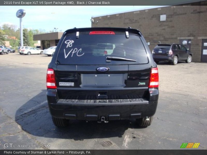 Black / Charcoal Black 2010 Ford Escape XLT V6 Sport Package 4WD