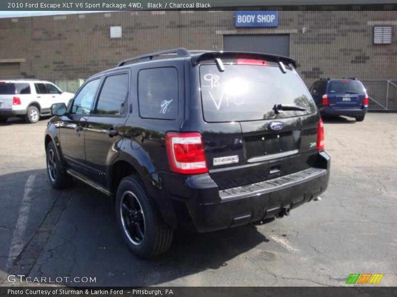 Black / Charcoal Black 2010 Ford Escape XLT V6 Sport Package 4WD