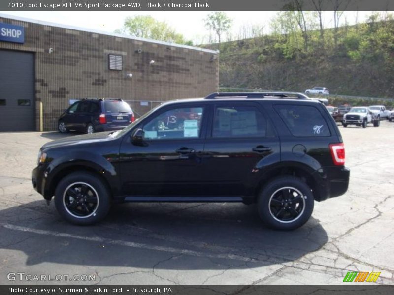 Black / Charcoal Black 2010 Ford Escape XLT V6 Sport Package 4WD