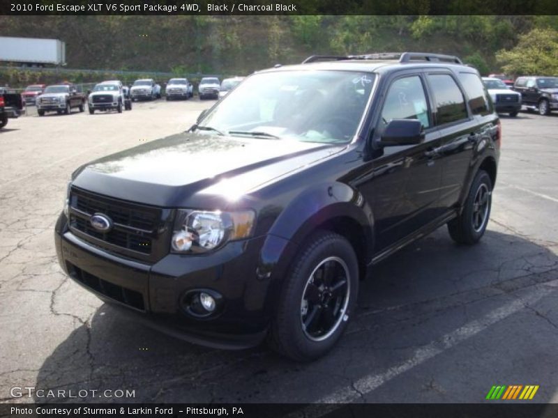 Black / Charcoal Black 2010 Ford Escape XLT V6 Sport Package 4WD