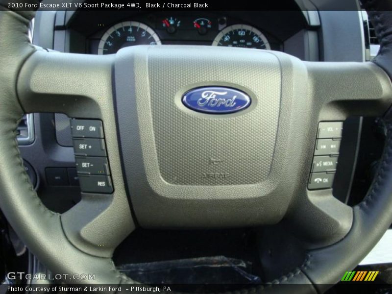Black / Charcoal Black 2010 Ford Escape XLT V6 Sport Package 4WD
