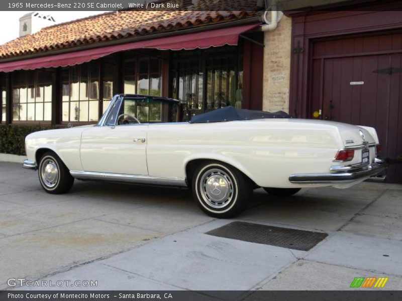 White / Dark Blue 1965 Mercedes-Benz 220 SE Cabriolet