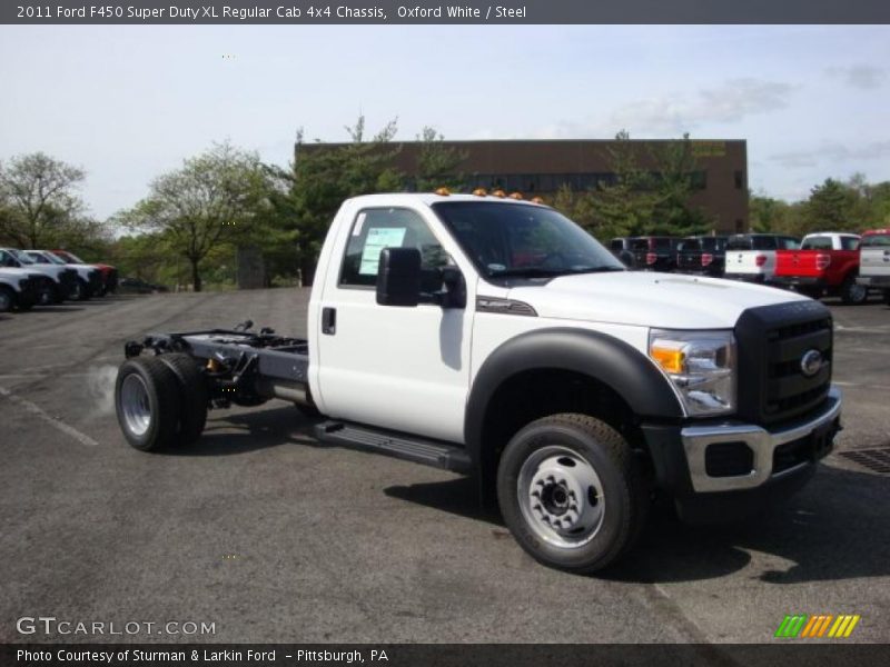 Oxford White / Steel 2011 Ford F450 Super Duty XL Regular Cab 4x4 Chassis