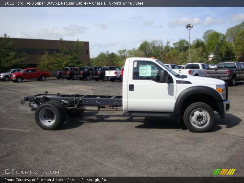 Oxford White / Steel 2011 Ford F450 Super Duty XL Regular Cab 4x4 Chassis