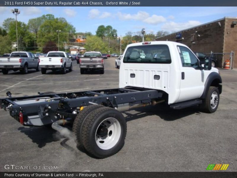 Oxford White / Steel 2011 Ford F450 Super Duty XL Regular Cab 4x4 Chassis