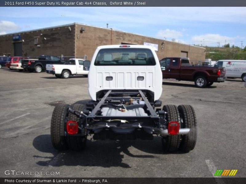 Oxford White / Steel 2011 Ford F450 Super Duty XL Regular Cab 4x4 Chassis