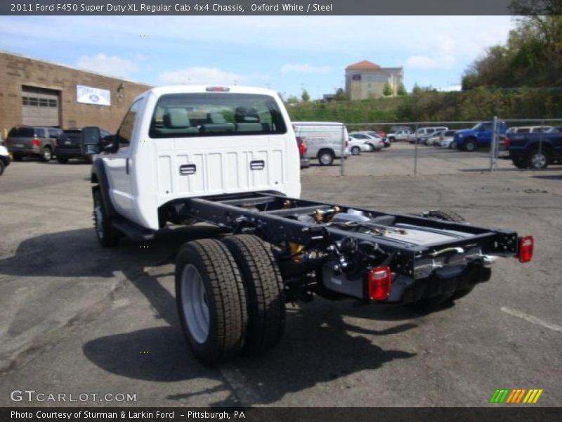 Oxford White / Steel 2011 Ford F450 Super Duty XL Regular Cab 4x4 Chassis