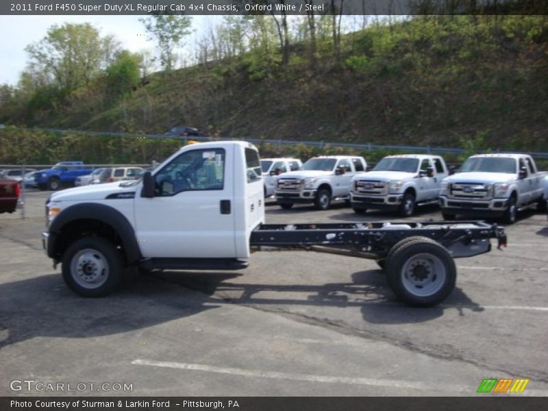 Oxford White / Steel 2011 Ford F450 Super Duty XL Regular Cab 4x4 Chassis
