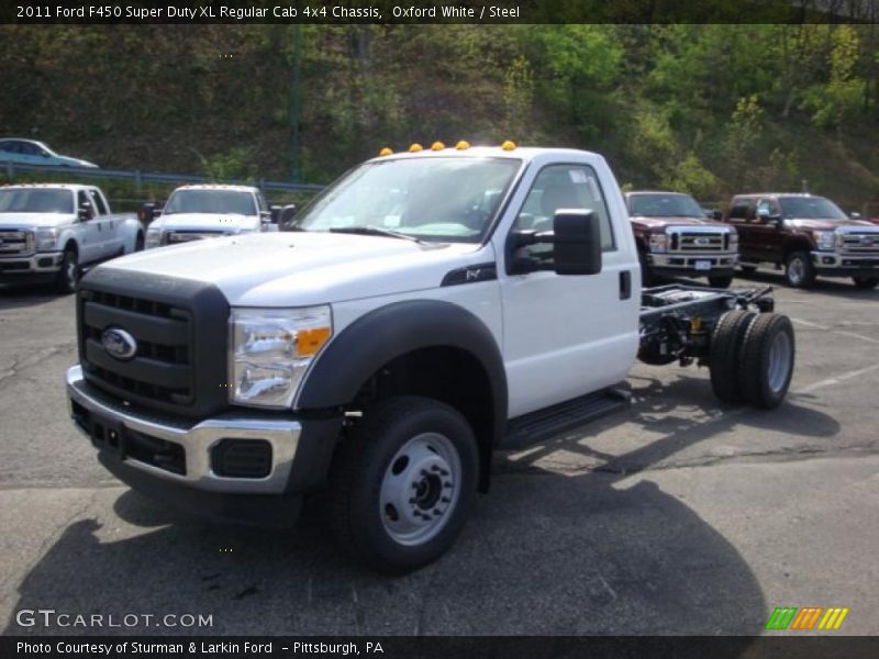 Oxford White / Steel 2011 Ford F450 Super Duty XL Regular Cab 4x4 Chassis