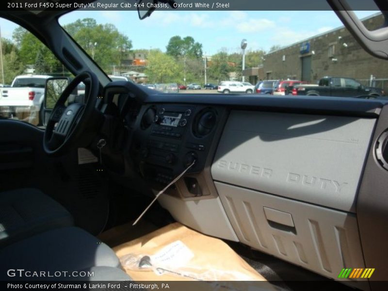 Oxford White / Steel 2011 Ford F450 Super Duty XL Regular Cab 4x4 Chassis