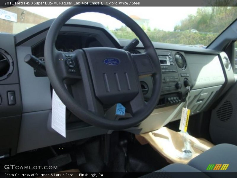 Oxford White / Steel 2011 Ford F450 Super Duty XL Regular Cab 4x4 Chassis