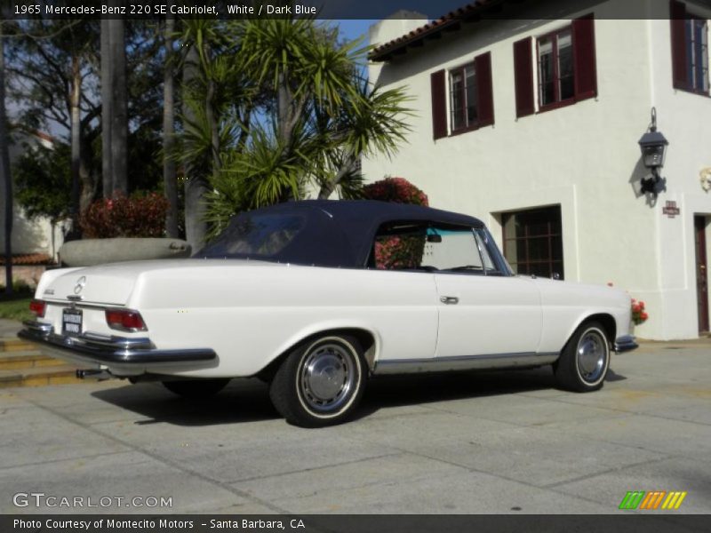 White / Dark Blue 1965 Mercedes-Benz 220 SE Cabriolet