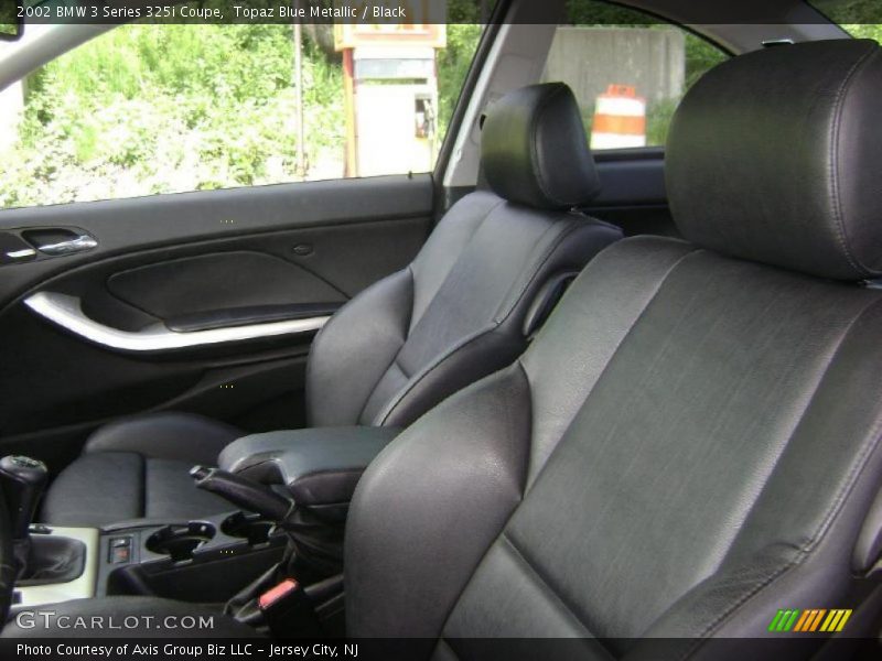 Topaz Blue Metallic / Black 2002 BMW 3 Series 325i Coupe