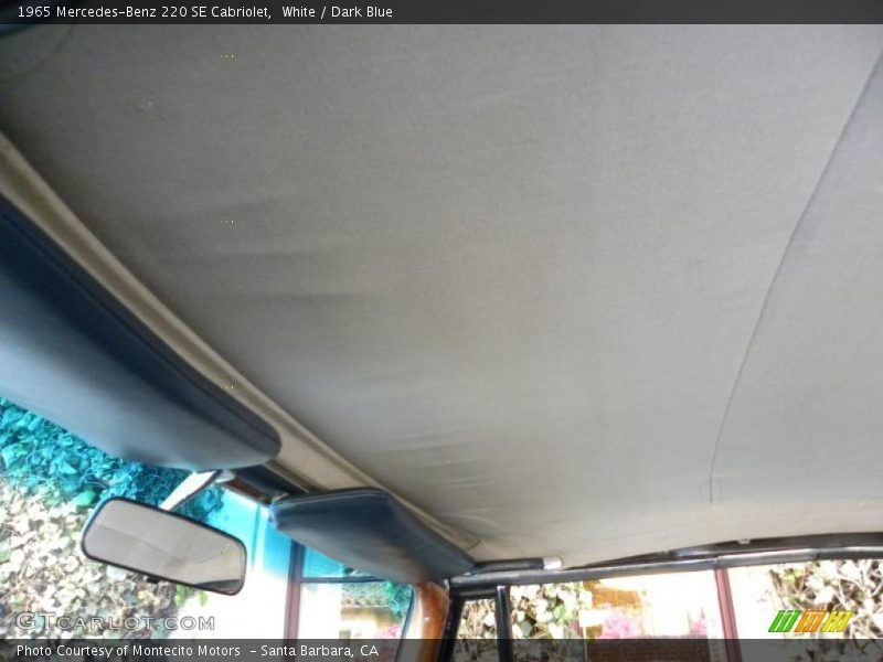 White / Dark Blue 1965 Mercedes-Benz 220 SE Cabriolet