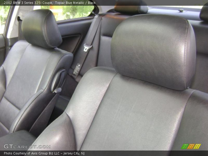 Topaz Blue Metallic / Black 2002 BMW 3 Series 325i Coupe