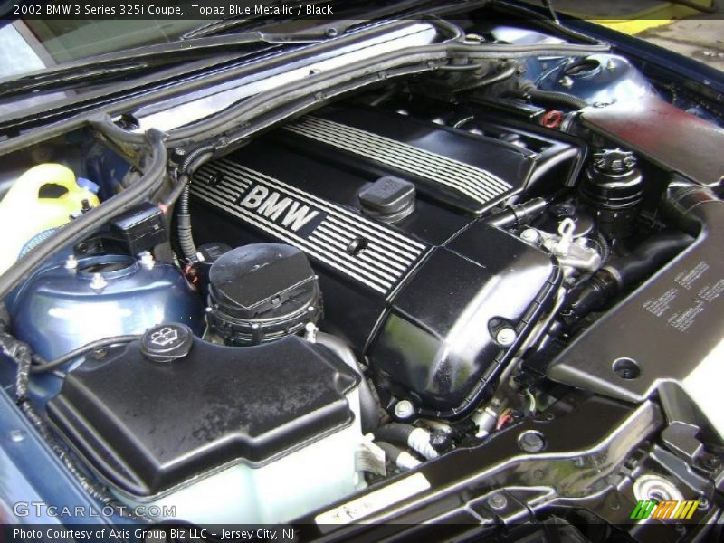 Topaz Blue Metallic / Black 2002 BMW 3 Series 325i Coupe